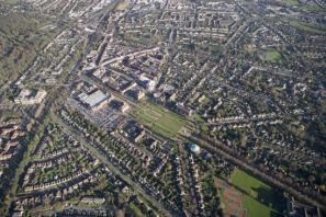 Letchworth England aerial view